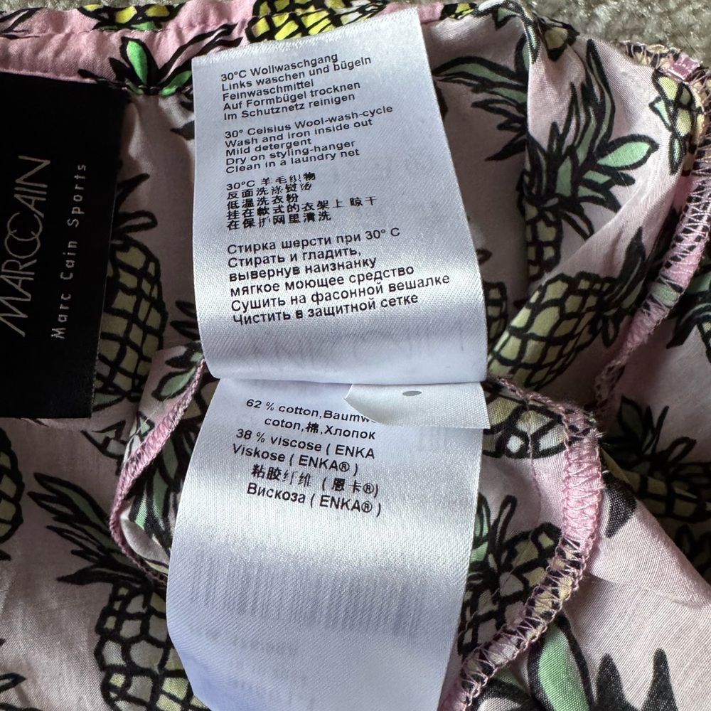 Marc Cain Pink Pineapple Print Dress - Picture 6 of 11